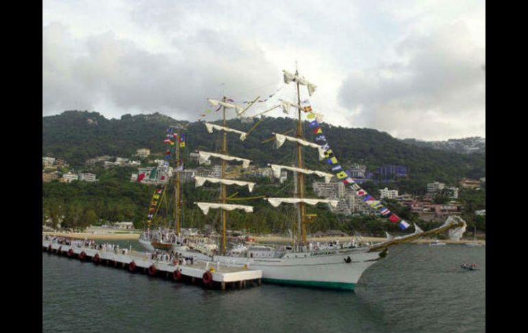 El Buque Escuela Velero 'Cuauhtémoc' se dirigía a Bombay, parte de su ruta por Asia y Europa. EL INFORMADOR / ARCHIVO