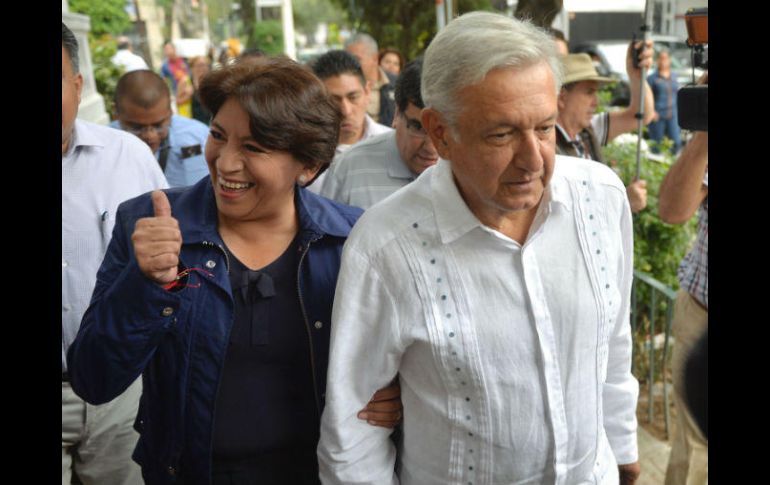 ‘En esencia queremos que se limpie la elección, que se reconozca el triunfo de la maestra Delfina Gómez’, expresó el líder Morenista. AFP / ARCHIVO