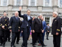 Varadkar se desplazará hasta la residencia del presidente irlandés, Michael D. Higgins, para formalizar su nombramiento. AFP / P. Faith