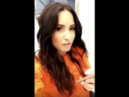 Lovato publicó en sus redes sociales un pequeño clip en el que interpreta algunas estrofas de la canción. YOUTUBE / Joela Fonseca