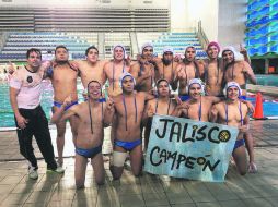 Dominio en casa. Jalisco se coronó como campeón en la disciplina de polo acuático. ESPECIAL /