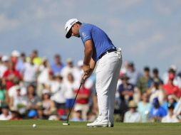 El  veracruzano Roberto Díaz llegó como emergente al segundo major del año, e hizo par de campo en el primer día del torneo. EFE / T. Maury