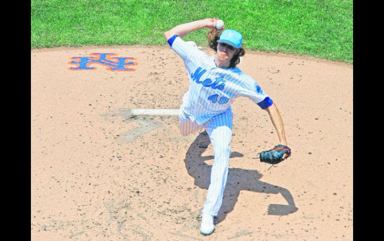 Jacob DeGrom. El abridor de los Mets de Nueva York tuvo una destacada actuación el domingo pasado ante los Nacionales de Washington. AFP /