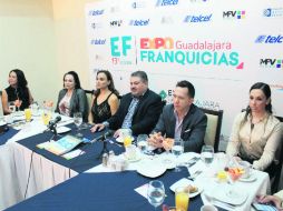 Organizadores de Expo Franquicias sostuvieron una plática con empresarias de Guadalajara donde hablaron acerca del modelo de negocio. ESPECIAL /