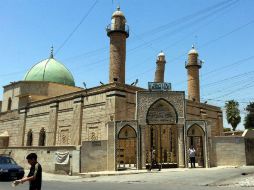 El mayor icono del casco antiguo de Mosul era la mezquita de Al Nuri y su minarete, conocido desde la Edad Media como 'Al Hadba'. EFE / STR