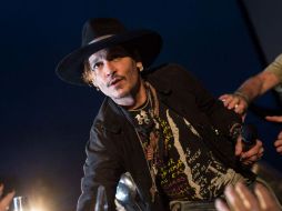 ‘¿Cuándo fue la última vez que un actor asesinó a un presidente?’, dijo Depp durante su participación en Glastonbury. AFP / O. Scarff