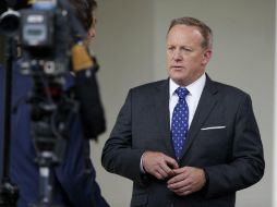 ‘Es maravilloso para nosotros estar aquí y tener una productiva discusión política’, manifestó Sean Spicer. AP / A. Brandon