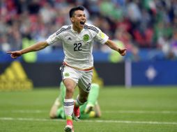 Lozano fue nombrado Jugador del Partido ante la Selección Rusa. AP / M. Meissner