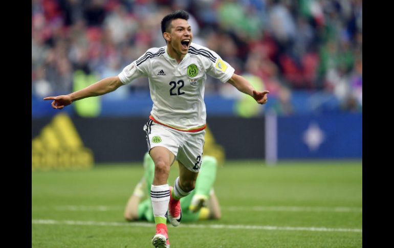 Lozano fue nombrado Jugador del Partido ante la Selección Rusa. AP / M. Meissner