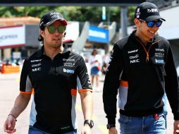 La discordia entre Pérez (D) y Ocon (I) amenaza con arruinar lo que era una gran temporada para Force India. TWITTER / @ForceIndiaF1