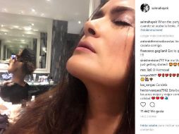 La actriz muestra como luce después de una fiesta. INSTAGRAM / salmahayek Verificado