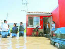 Inundaciones y deslizamientos surgen cada temporal en el fraccionamiento Los Eucaliptos, en Tlajomulco.  /