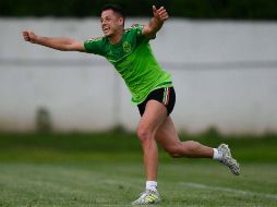 Javier Hernández no había estado en la práctica debido al cansancio. FACEBOOK / Selección Nacional de México