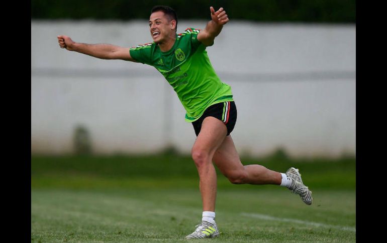 Javier Hernández no había estado en la práctica debido al cansancio. FACEBOOK / Selección Nacional de México