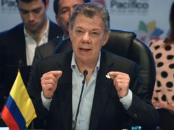 Juan Manuel Santos asumirá la presidencia pro témpore de la Alianza del Pacífico. EFE / E. Guzmán