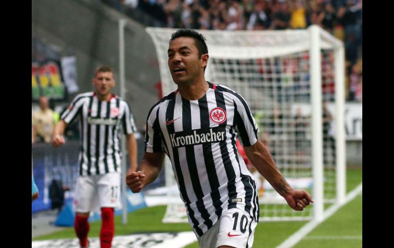 Fabián ha anotado siete goles y ha puesto cuatro asistencias durante su estancia en Alemania. TWITTER / @Eintracht