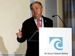 Guterres recuerda que recientemente conoció a los líderes de China e India, quienes le reiteraron su pleno compromiso con el Acuerdo. EFE / M. Lopes