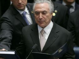 Temer ya está en riesgo de ser suspendido como presidente en caso de que se autorice una pesquisa en su contra por corrupción. AP / ARCHIVO