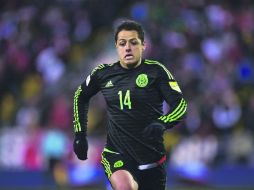 'Chicharito' Hernández. Si el West Ham lo compra, éste sería el tercer futbolista mexicano en militar en el cuadro inglés. MEXSPORT /