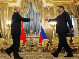 Xi llegó ayer a Moscú en una visita oficial de dos días con el propósito de estrechar los lazos económicos y la cooperación con Rusia. AFP / S. Ilnitsky