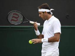 El originario de Tandil llega a Wimbledon sin haber disputado ni un encuentro en hierba esta temporada. EFE / F. Arrizabalaga