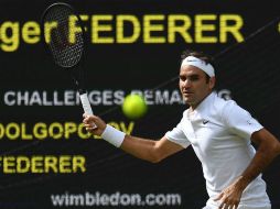 Roger Federer, que cumplirá 36 años en agosto, aspira a su octavo Wimbledon. AFP / G. Kirk