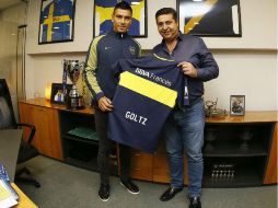 Según informa el club, el jugador 'superó todas las etapas de la revisión médica'. TWITTER / @BocaJrsOficial