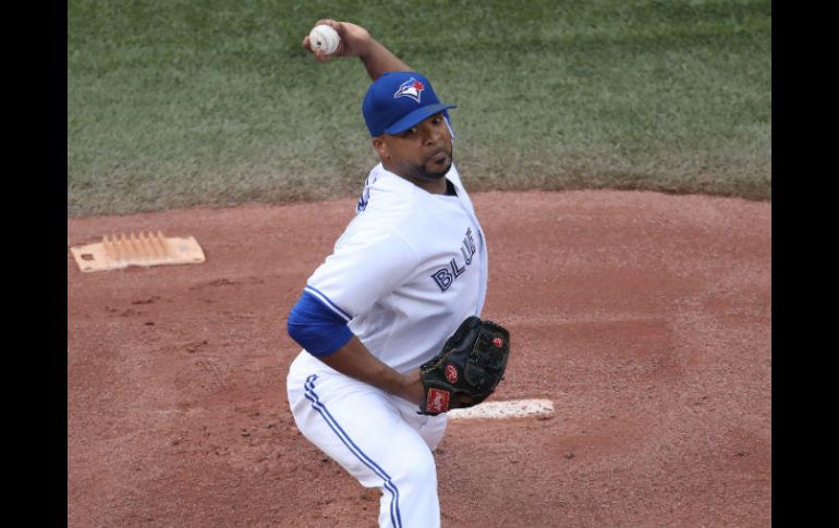 El dominicano Francisco Liriano lanzó seis sólidos innings. AFP / T. Szczerbowski