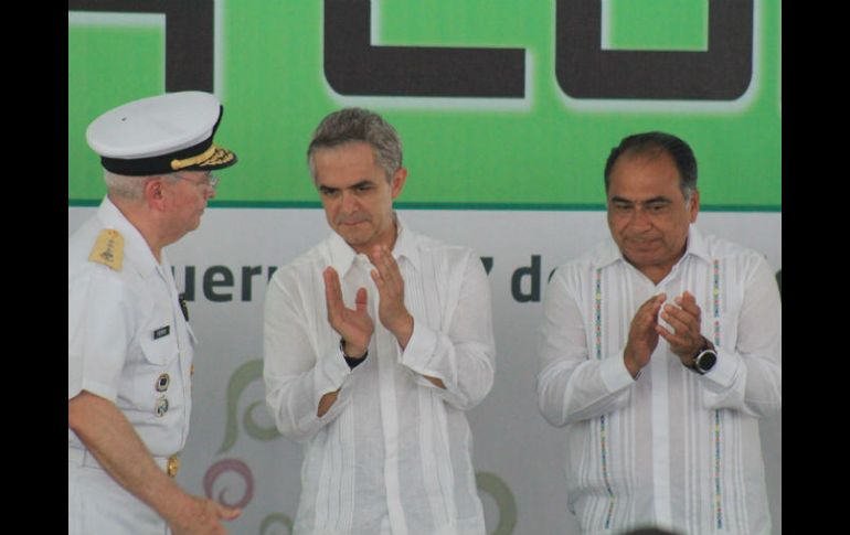 Mancera enfatizó que Fuerza Conago es un operativo ‘sin precedentes’ que no responde a colores ni partidos. NTX / A. Covarrubias