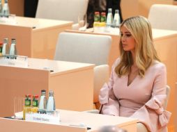 La hija del presidente de Estados Unidos ocupando su lugar al inicio de la tercera jornada de trabajo del G-20. AFP / L. Marin