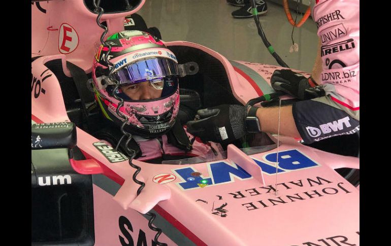 'Ha sido un fin de semana difícil, pero nos pudimos recuperar bien', comenta Pérez. TWITTER / @ForceIndiaF1