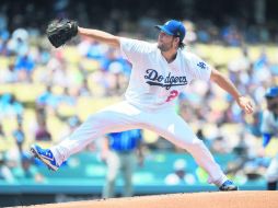 Clayton Kershaw. El abridor de los Dodgers lanzó ayer toda la ruta frente a los Reales de Kansas City. AP /