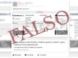 Imagen de la publicación fraudulenta que circula en redes sociales. ESPECIAL /