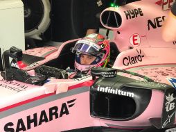 ''Ya tengo ganas de sentir la experiencia de afrontar las curvas de alta velocidad de Silverstone'', dijo el conductor tapatío. TWITTER / @ForceIndiaF1