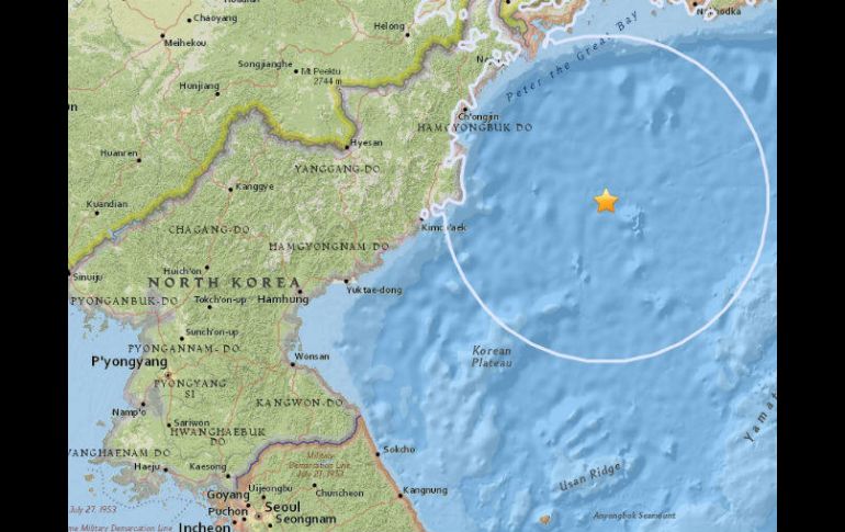 Se desconoce si el temblor ha podido provocar algún daño personal o material. ESPECIAL / earthquake.usgs.gov