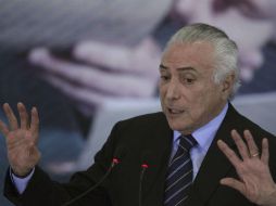 Si Michel Temer es encontrado culpable, será suspendido de sus funciones durante 180 días y destituido. AP / E. Peres