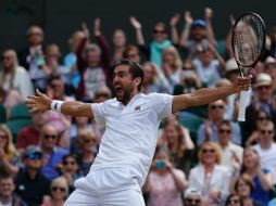 Cilic se enfrentará en la final este domingo contra el ganador del encuentro entre el suizo Roger Federer y el checo Tomas Berdych. AFP / A. Dennis