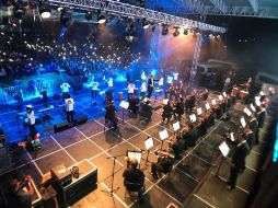 Los Ángeles Azules ofrecieron un concierto en El Carmen Tequexquitla, Tlaxcala. TWITTER / @angelesazulesmx