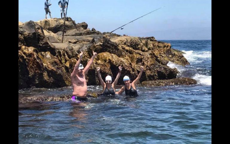 Los mexicanos salieron de la isla de Tarifa y alcanzaron Punta Cires. FACEBOOK / Nora Toledano