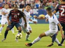 La selección estadounidense dominó sin problemas durante todo el partido. EFE / T. Van Hauken