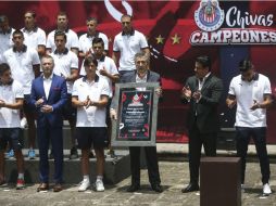 'Jalisco siempre ha sido el número uno del deporte y hoy nuestras gloriosas Chivas lo han demostrado', dice el gobernador. EL INFORMADOR / F. Atilano