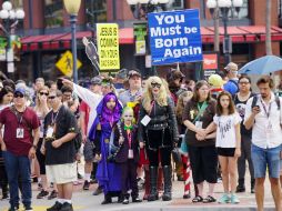 Decenas de miles de enamorados de los cómics, el cine, las series y videojuegos se congregarán en San Diego hasta el 23 de julio. AFP / S. Huffaker