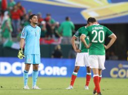 La Selección Mexicana de futbol perdió ante su similar de Jamaica 1-0 y quedó fuera de la Copa Oro 2017. NTX / O. Vega