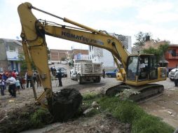 El alcalde de Tonalá, Sergio Chávez, recordó que el problema de inundación en Loma Bonita se tiene desde hace 30 años. EL INFORMADOR / F. Atilano