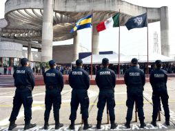 Policías se manifestaron por el asesinato de dos compañeros que, aseguran, no estaban en condiciones de patrullar. FACEBOOK / PoliciaGdl