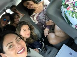 Celina del Villar publicó una instantánea en la que todas las amigas aparecen dentro de un auto. INSTAGRAM / celinadelvillar1