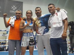 La púgil jalisciense logró su decimosegunda victoria consecutiva ante una aguerrida contrincante que vendió cara la derrota. TWITTER / @comudegdl