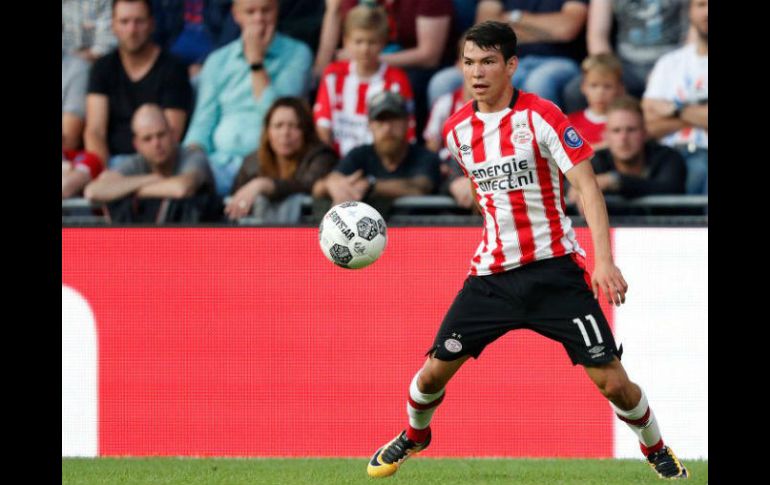 Lozano anotó el 2-0 momentáneo y fue sustituido al minuto 65. TWITTER / @psveindhoven