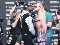 Listos. Mayweather y McGregor pelearán el 26 de agosto. AP / F. Franklin II