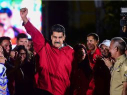 Maduro criticó la cobertura dada hoy a la votación por los canales de televisión privados venezolanos. AFP / R. Schemidt